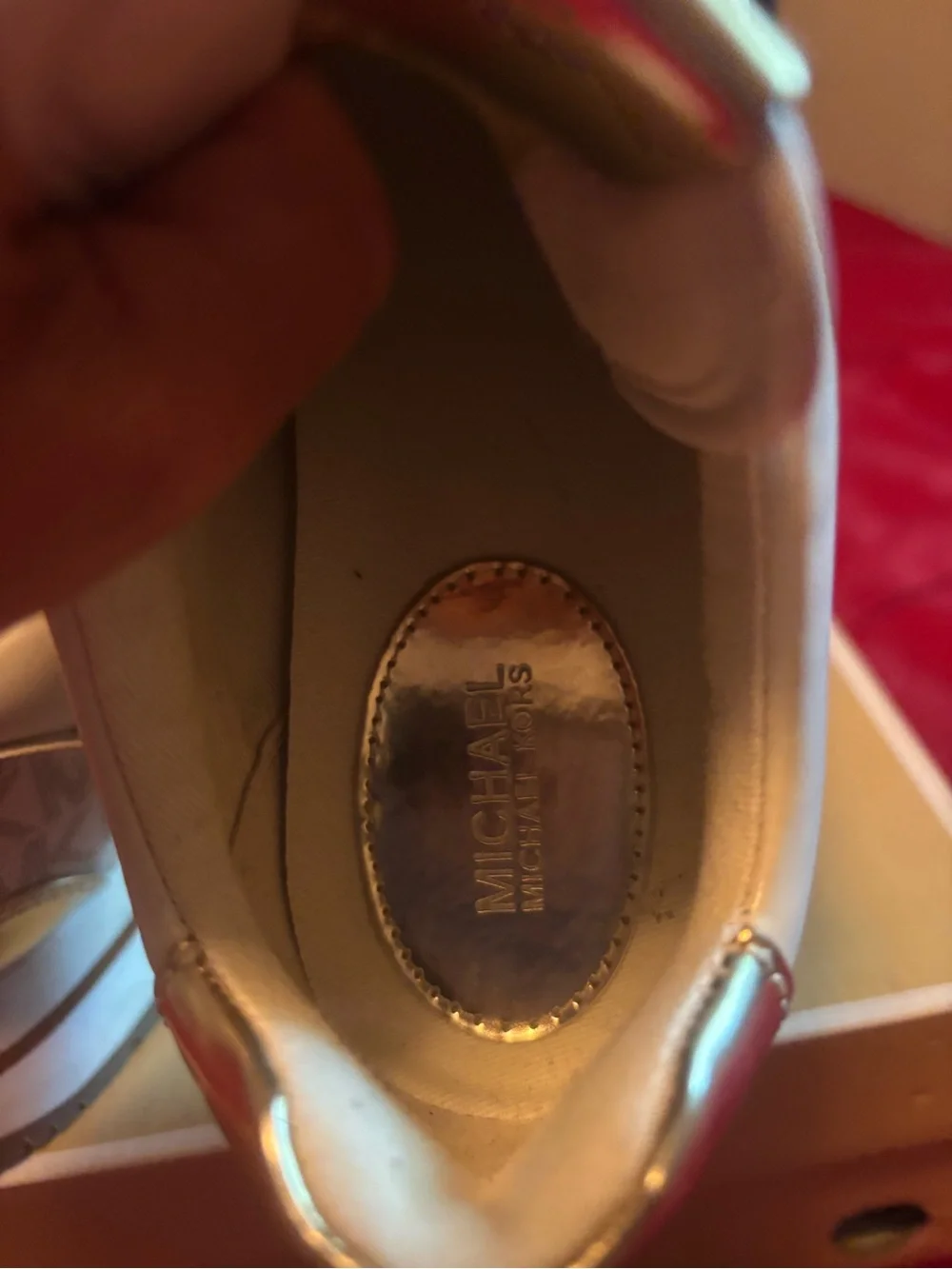 Michael Kors Vanilla and Brown Logo Women's Sneakers